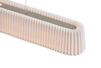 LE KLINT Long Pleat pendel – hvid standardskærm