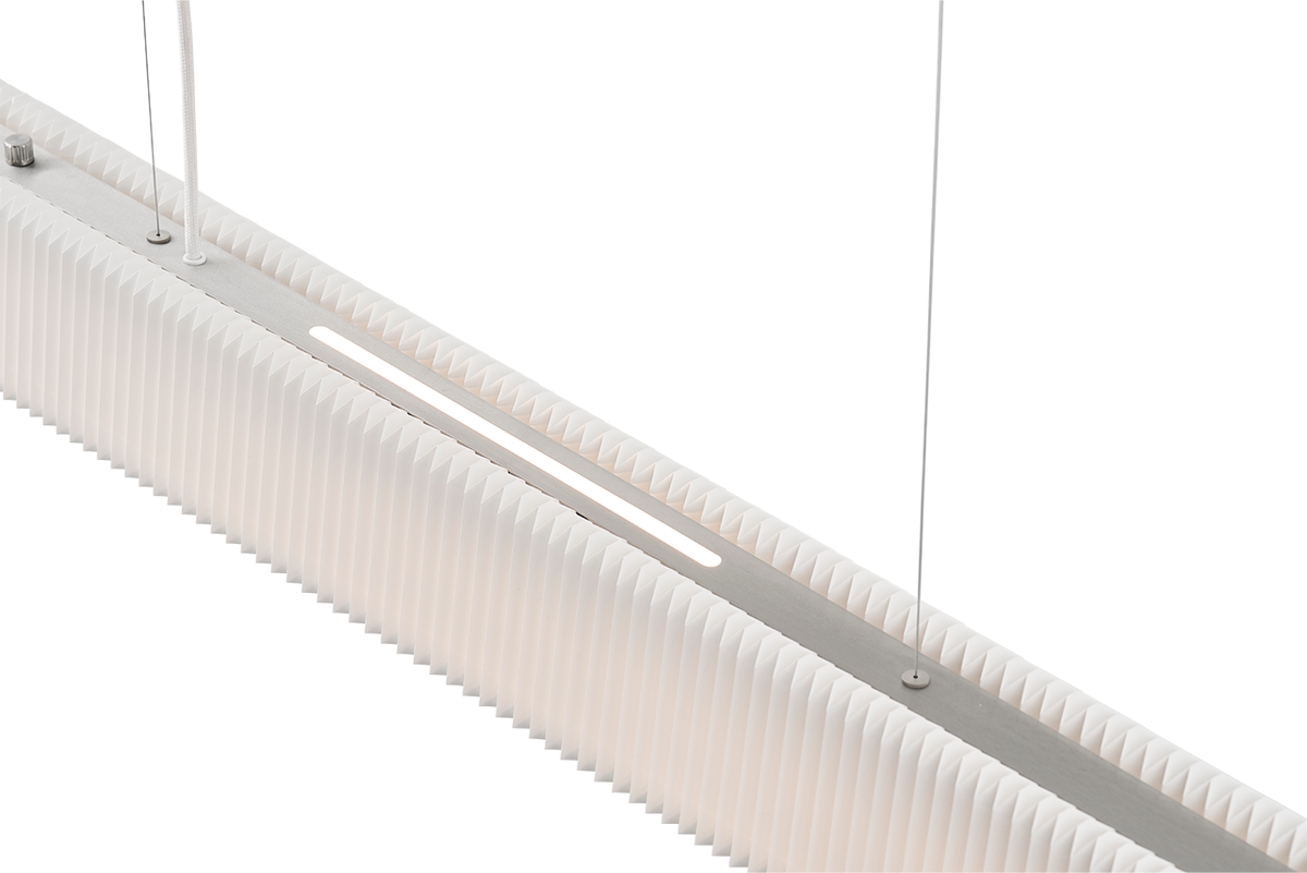 LE KLINT Long Pleat pendel – hvid standardskærm