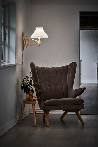 Le Klint Vägglampa, SAX ljus ek, inkl. nyans 1-17, L: 60cm