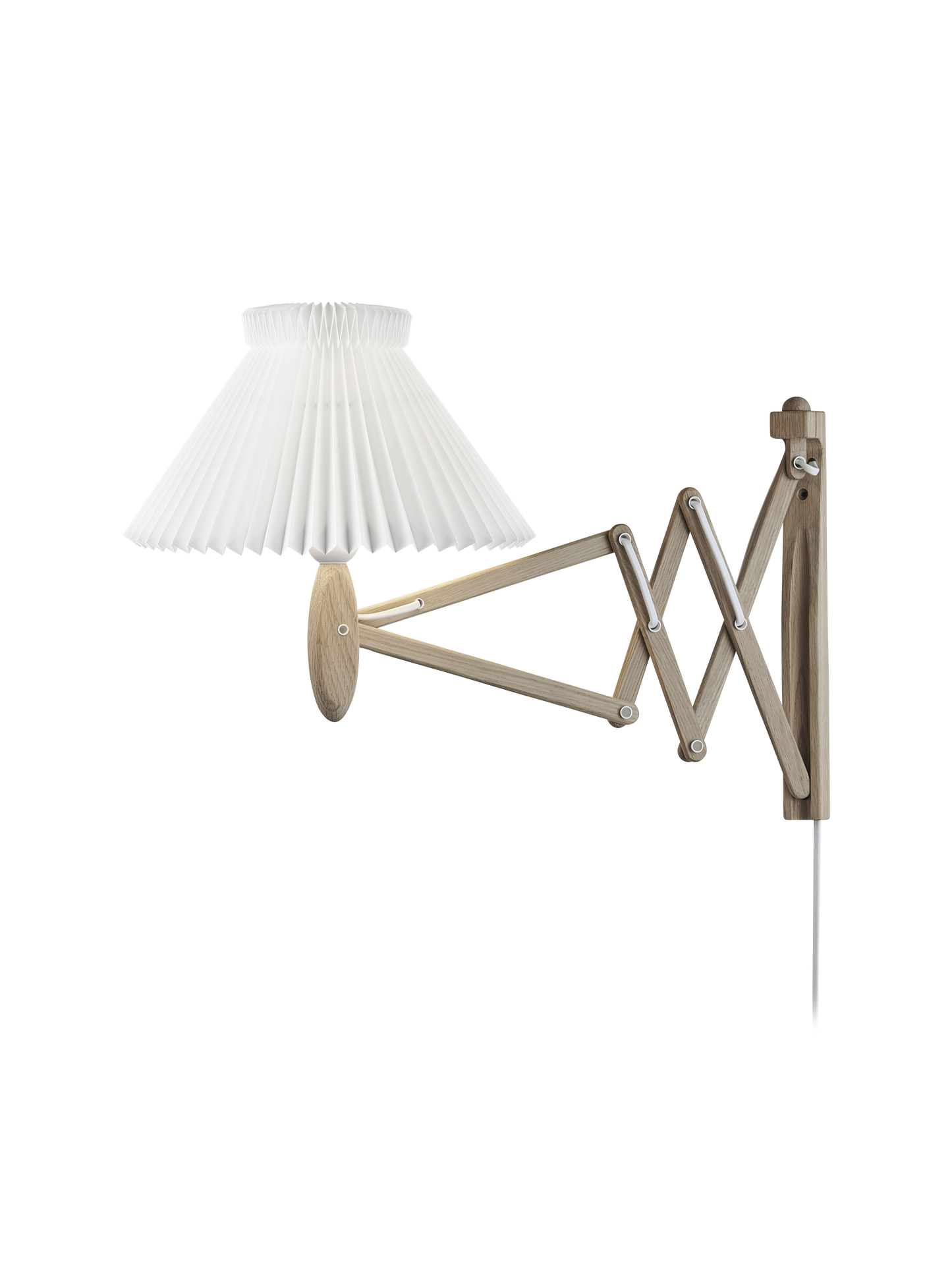 Le Klint Vägglampa, SAX ljus ek, inkl. nyans 1-17, L: 60cm