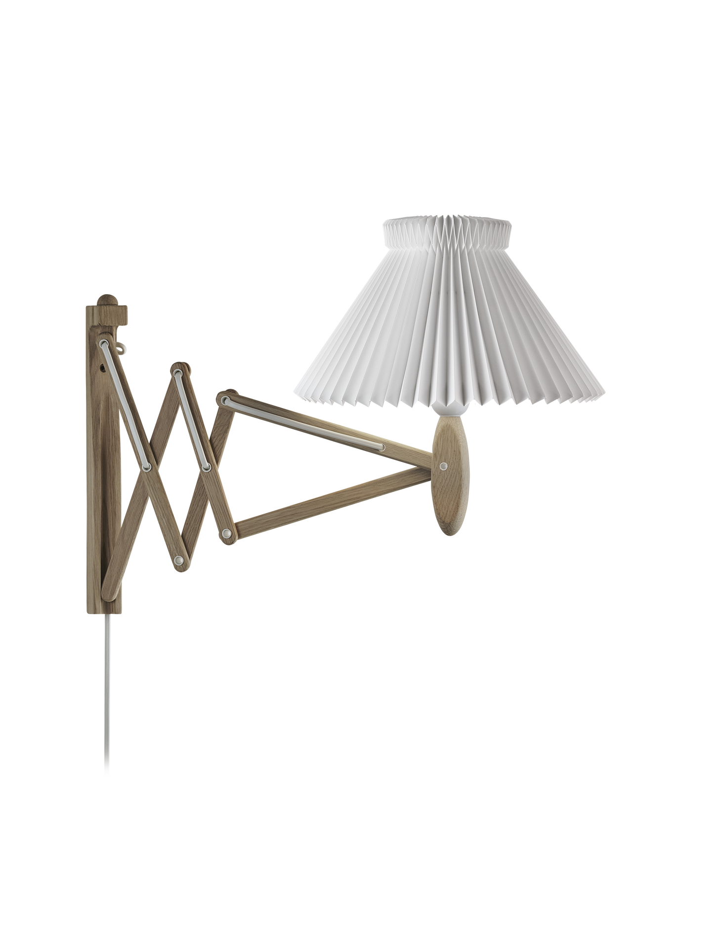 Le Klint Vägglampa, SAX ljus ek, inkl. nyans 1-17, L: 60cm