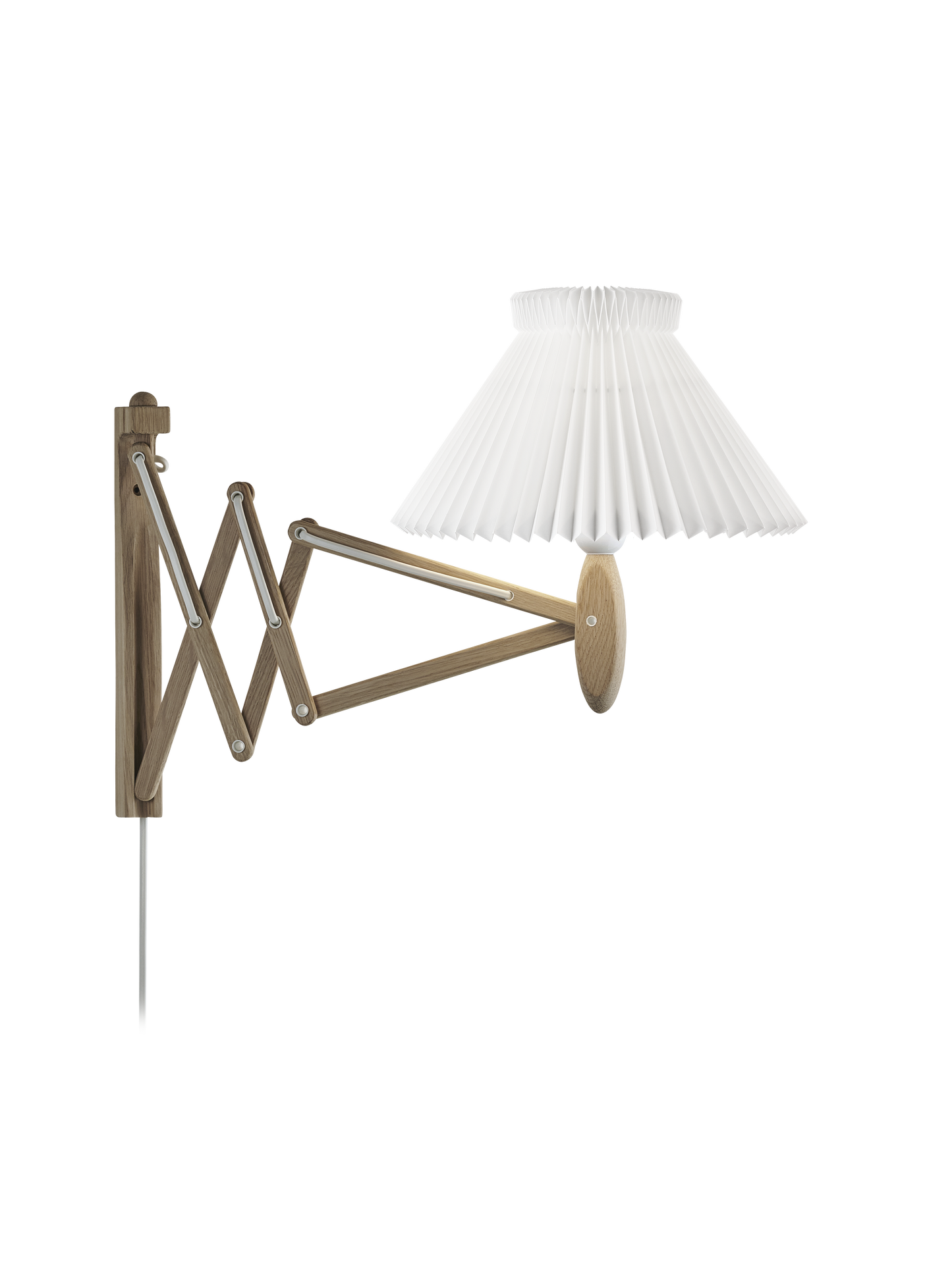 Le Klint Vägglampa, SAX ljus ek, inkl. nyans 1-17, L: 60cm