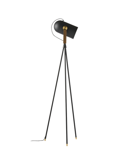 Le Klint 362 CARRONADE II gulvlampe, sort/røget eg