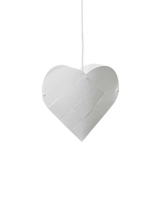 Le Klint - Love & Light Julehjerte Medium Hvid