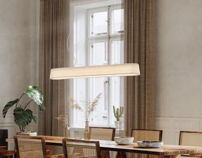 LE KLINT Long Pleat pendel – hvid standardskærm