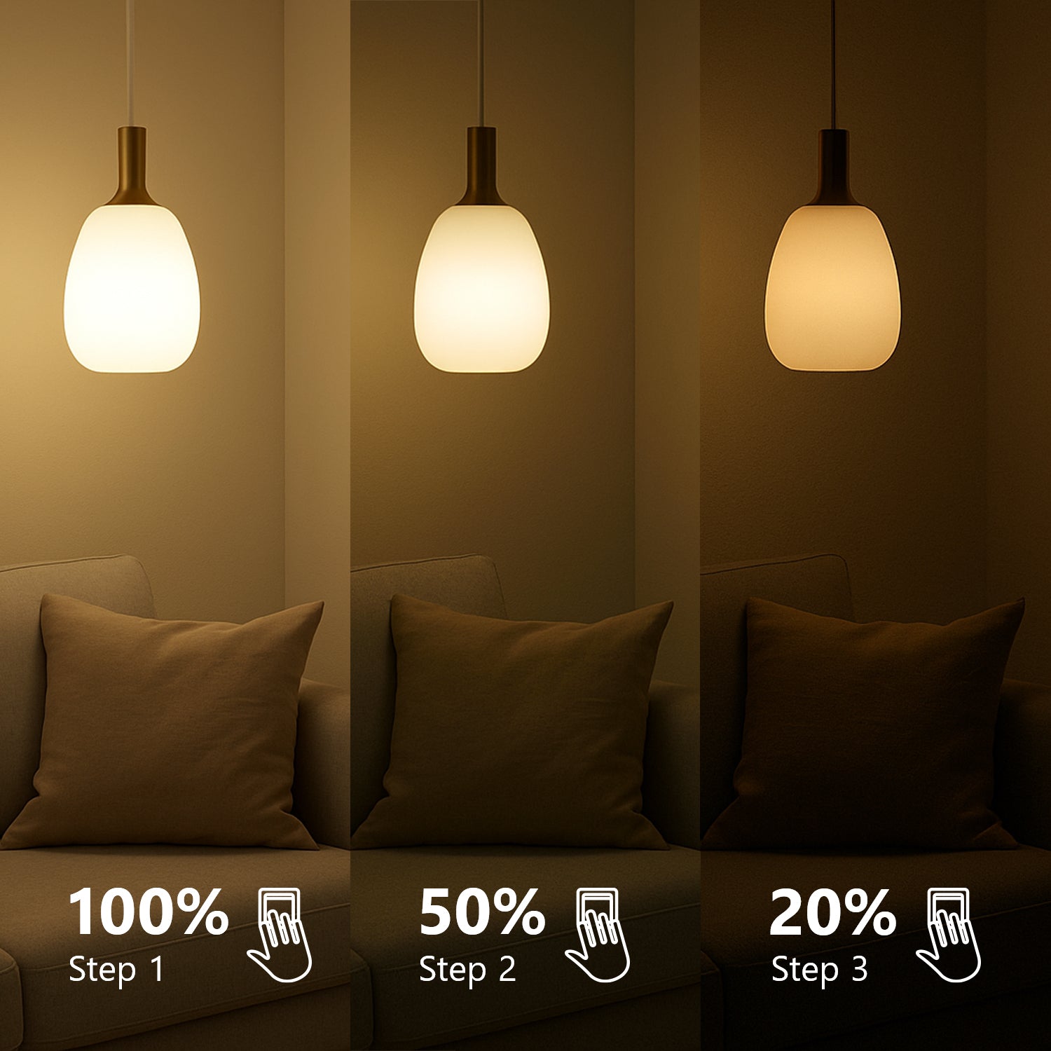E27 - A60 - Step-dim - 2700 Kelvin - 806 Lumen