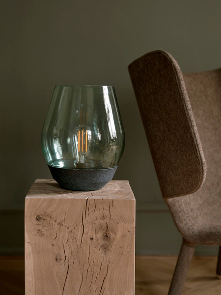 New Works Bowl Bordlampe - Copper/Røget Glas