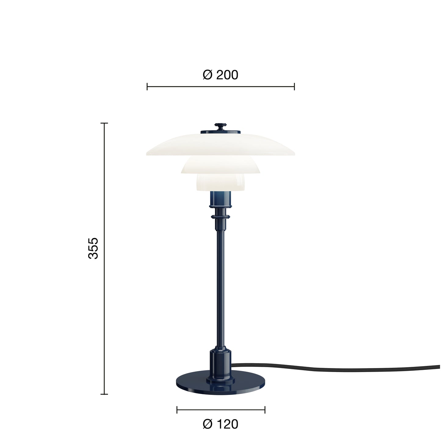 Louis Poulsen PH 2/1 Bordlampe Glossy