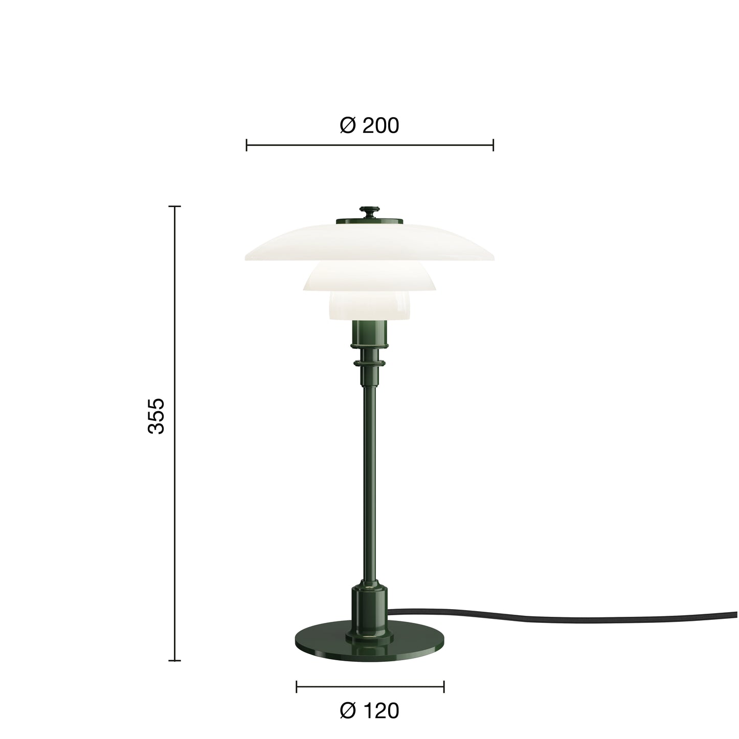 Louis Poulsen PH 2/1 Bordlampe Glossy
