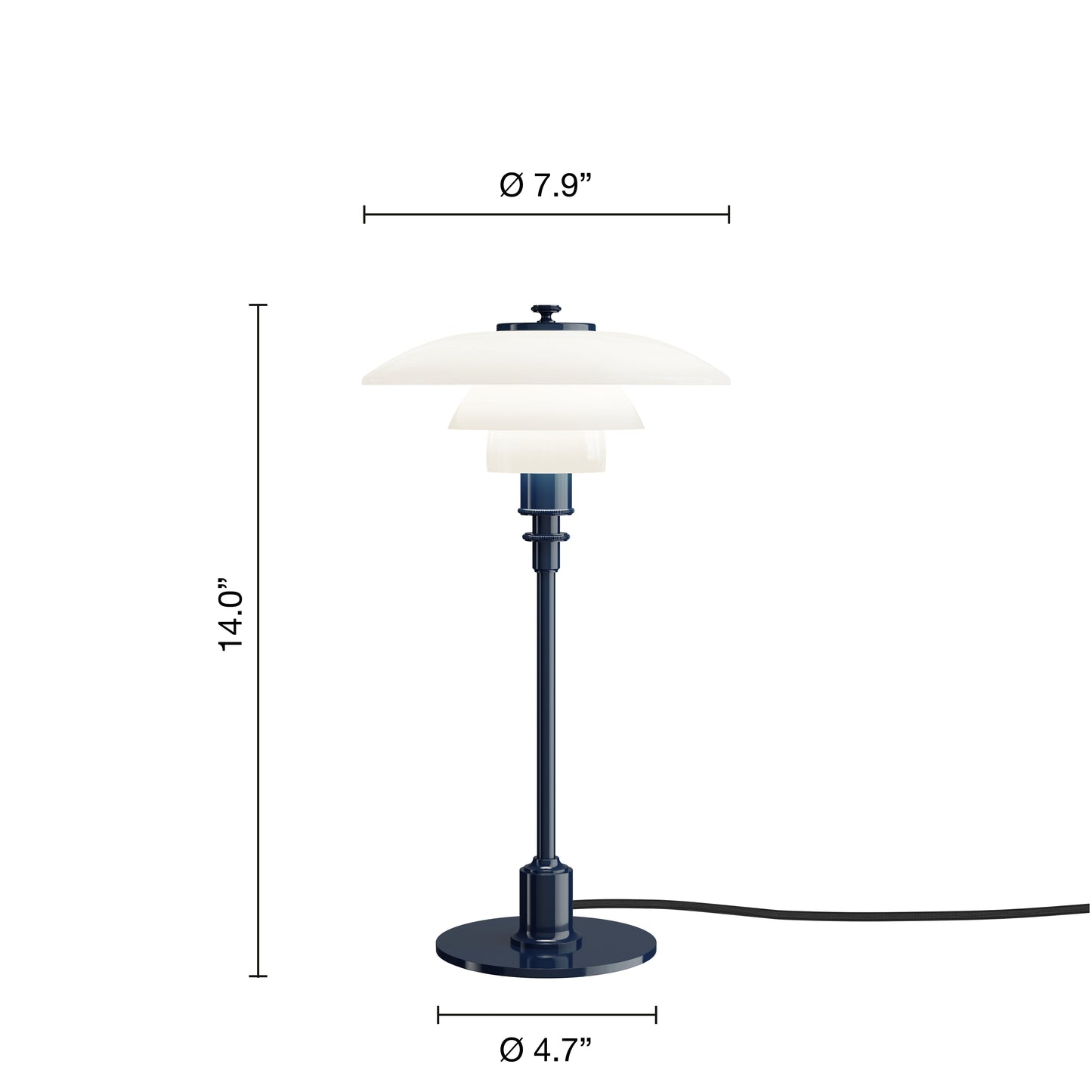 Louis Poulsen PH 2/1 Bordlampe Glossy