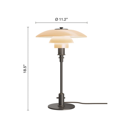 Louis Poulsen PH 3-2 Bordlampe - Dusty terracotta - limited edition 2025