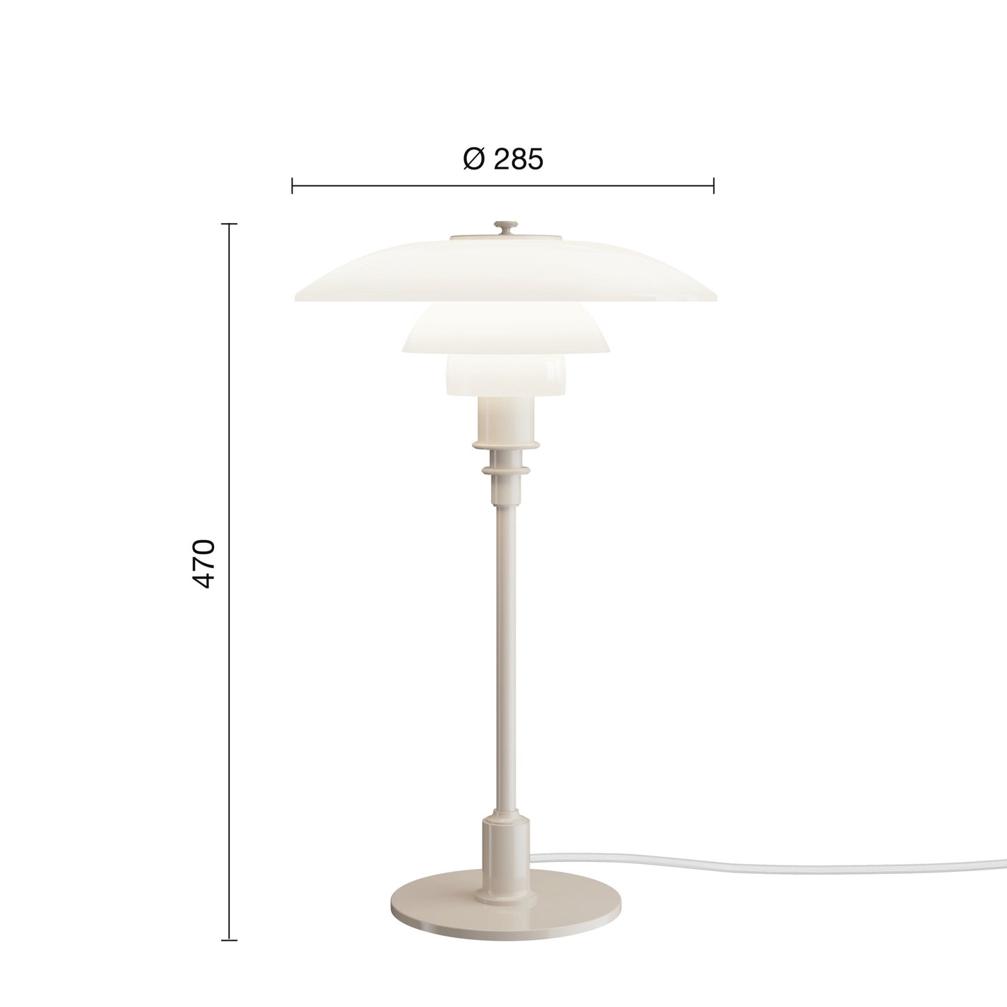 Louis Poulsen PH 3/2 Bordlampe Glossy