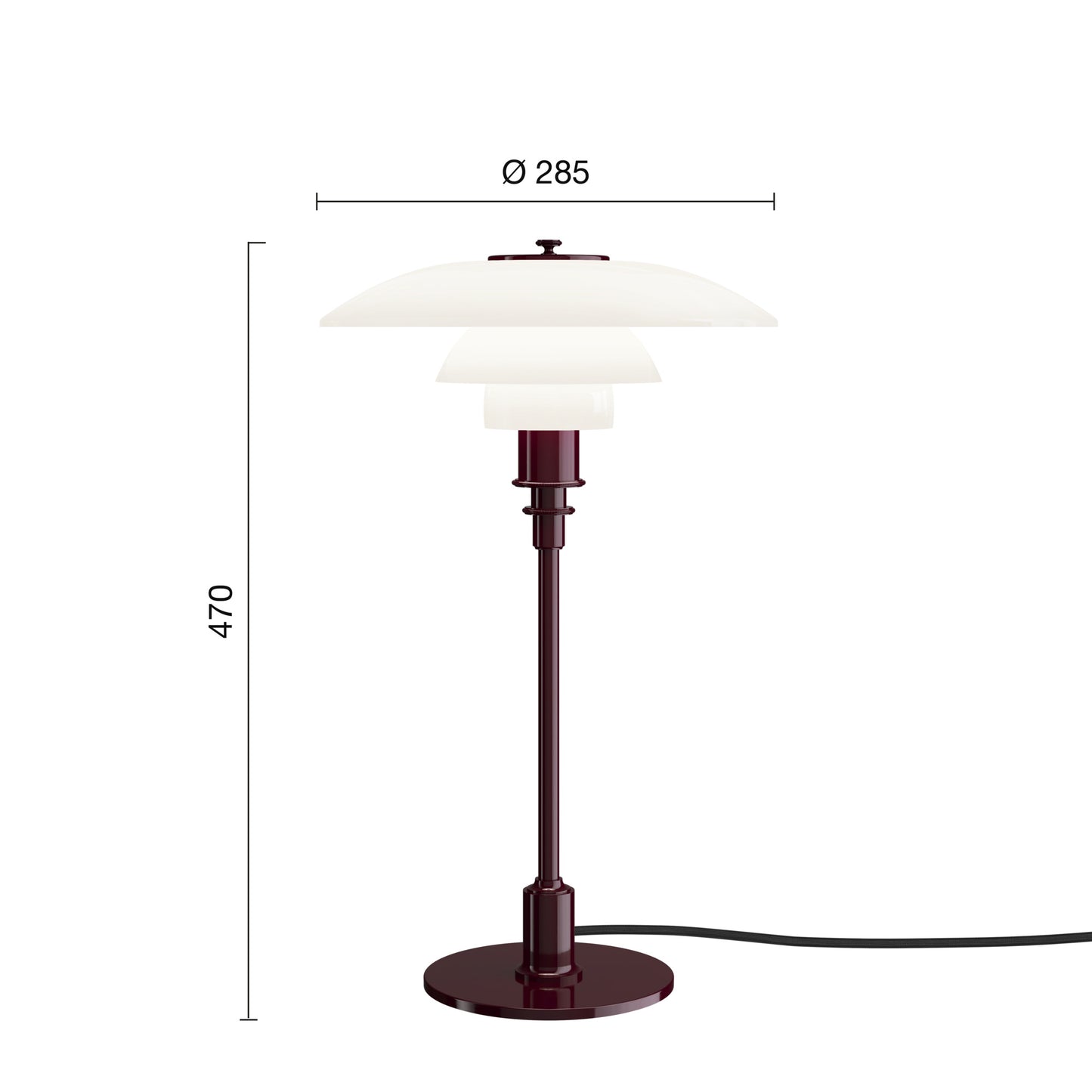 Louis Poulsen PH 3/2 Bordlampe Glossy