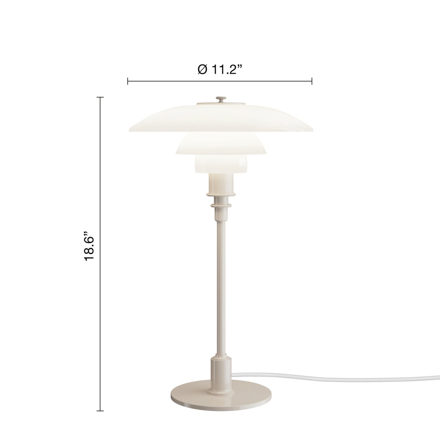Louis Poulsen PH 3/2 Bordlampe Glossy