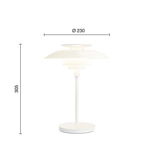 Louis Poulsen PH 80 Portable Lampe Opal White/White