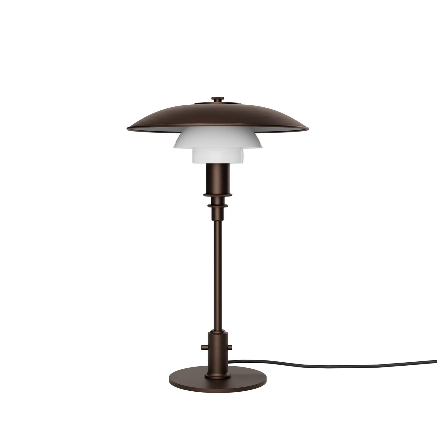 Louis Poulsen PH 3/2 bordlampe - aged brass/opal
