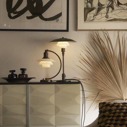 Louis PoulsenPH 2/2 Luna Aged Brass Opal Bordlampe