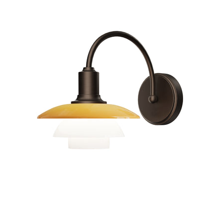 Louis Poulsen PH 2/2 Væglampe Centenary Edition Amber/Opal White