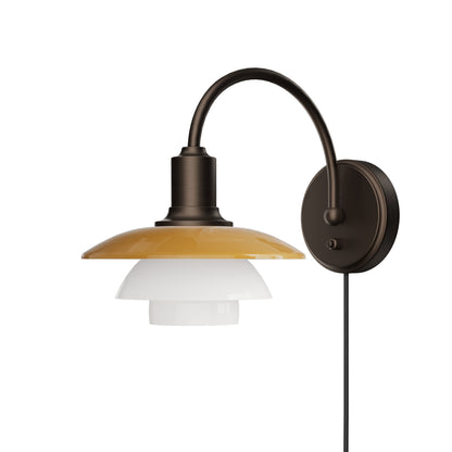 Louis Poulsen PH 2/2 Væglampe Centenary Edition Amber/Opal White