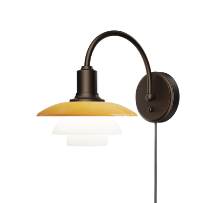 Louis Poulsen PH 2/2 Væglampe Centenary Edition Amber/Opal White
