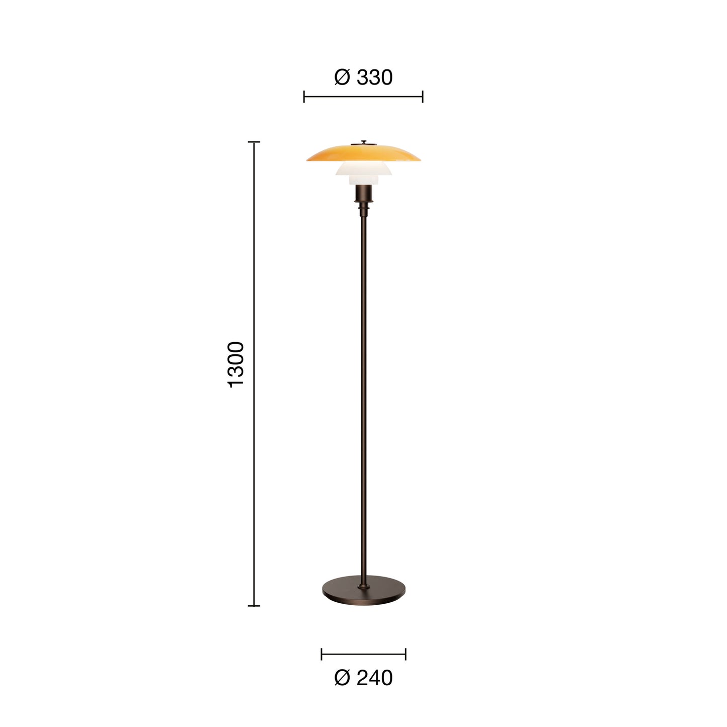 Louis Poulsen PH 3½-2½ Gulvlampe Centenary