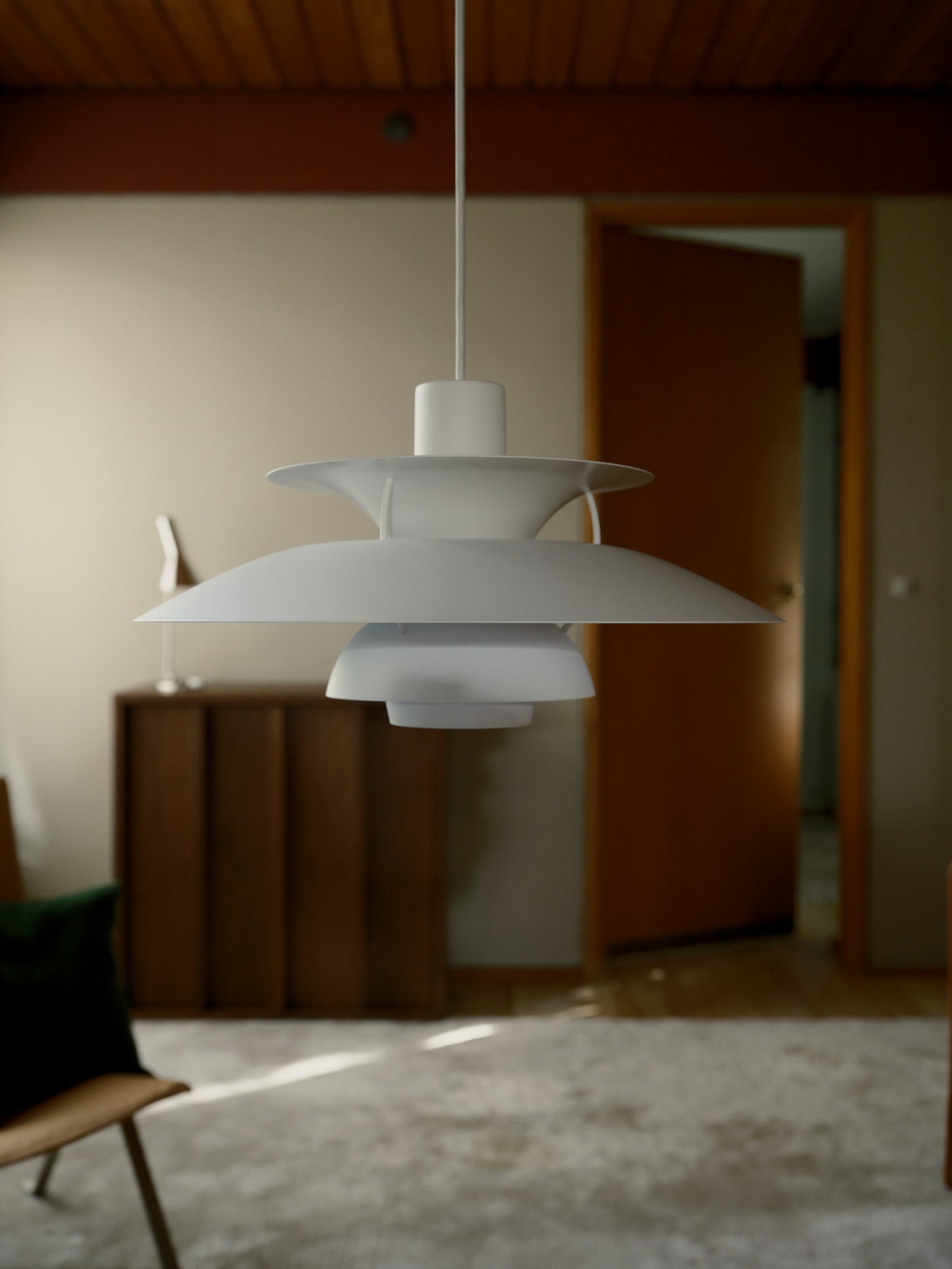 Louis Poulsen PH 5 Pendel - Monokrom Hvid