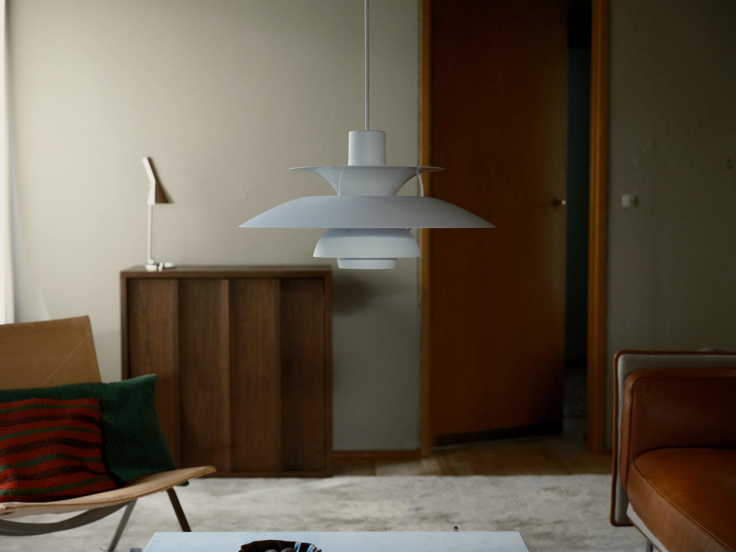 Louis Poulsen PH 5 Pendel - Monokrom Hvid