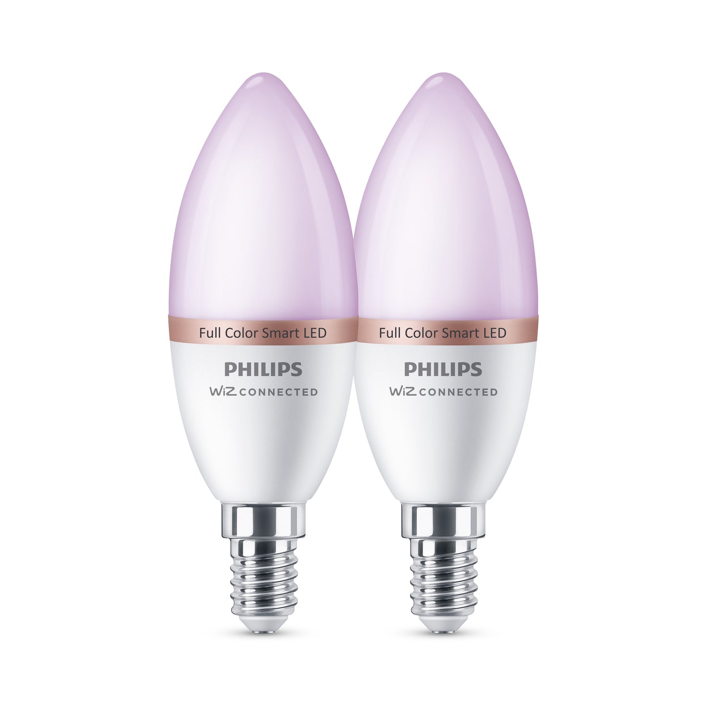 Philips Smart fuld farve kerte LED pære E14 40W x2