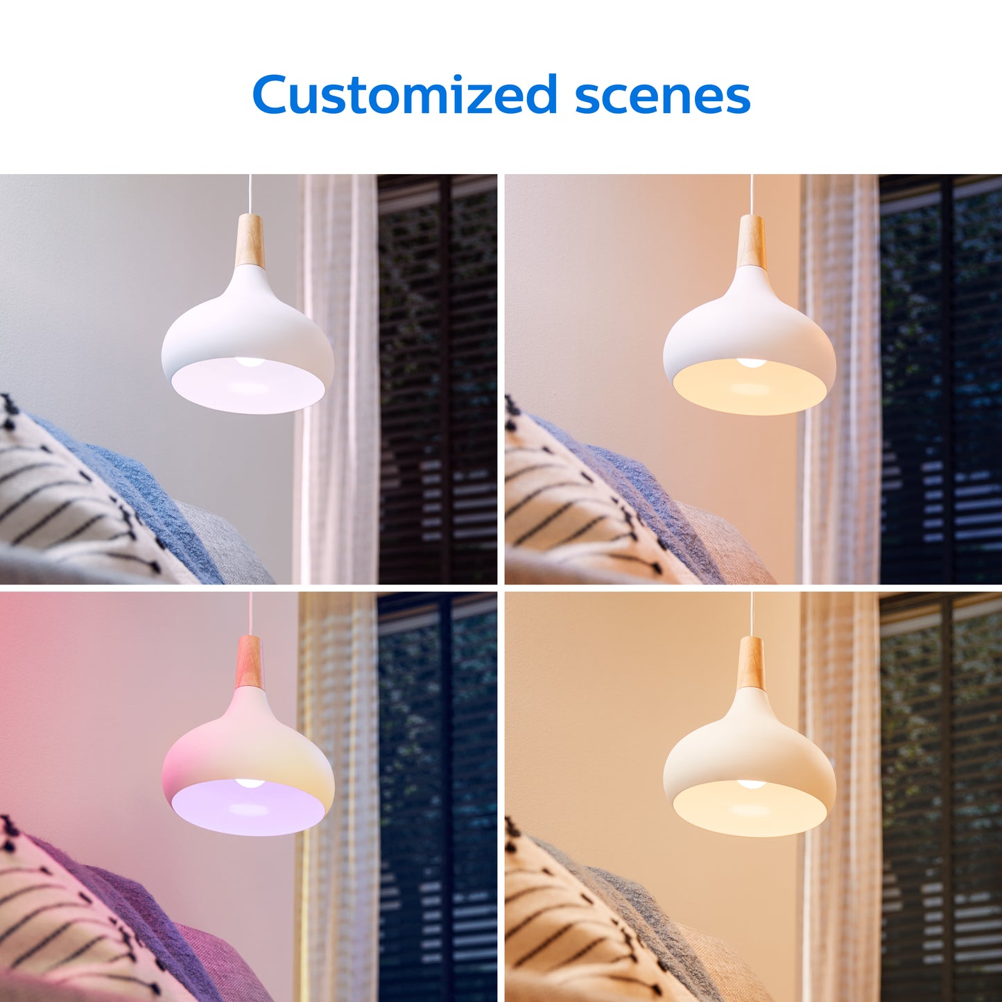 Philips Smart fuld farve kerte LED pære E14 40W x2