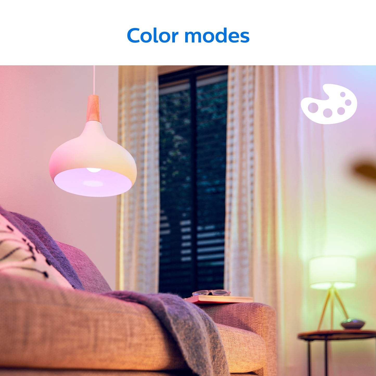 Philips Smart fuld farve kerte LED pære E14 40W x2
