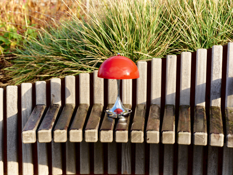 Louis Poulsen Panthella 160 Portable Lampe Original Opal Red