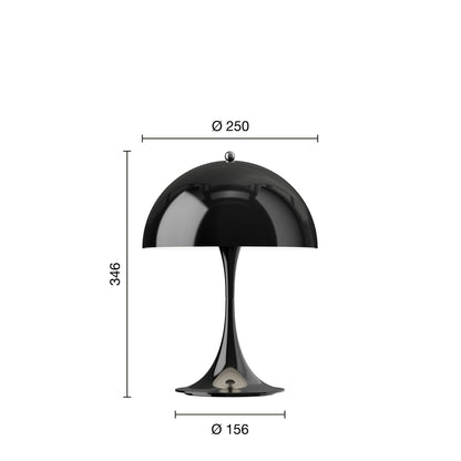 Louis Poulsen Panthella 250 Portable bordlampe - Sort