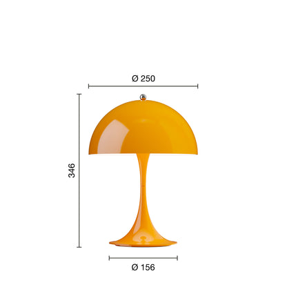 Louis Poulsen Panthella 250 Portable bordlampe - Orange