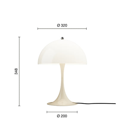 Louis Poulsen - Panthella 320 Bordlampe - Opal beige