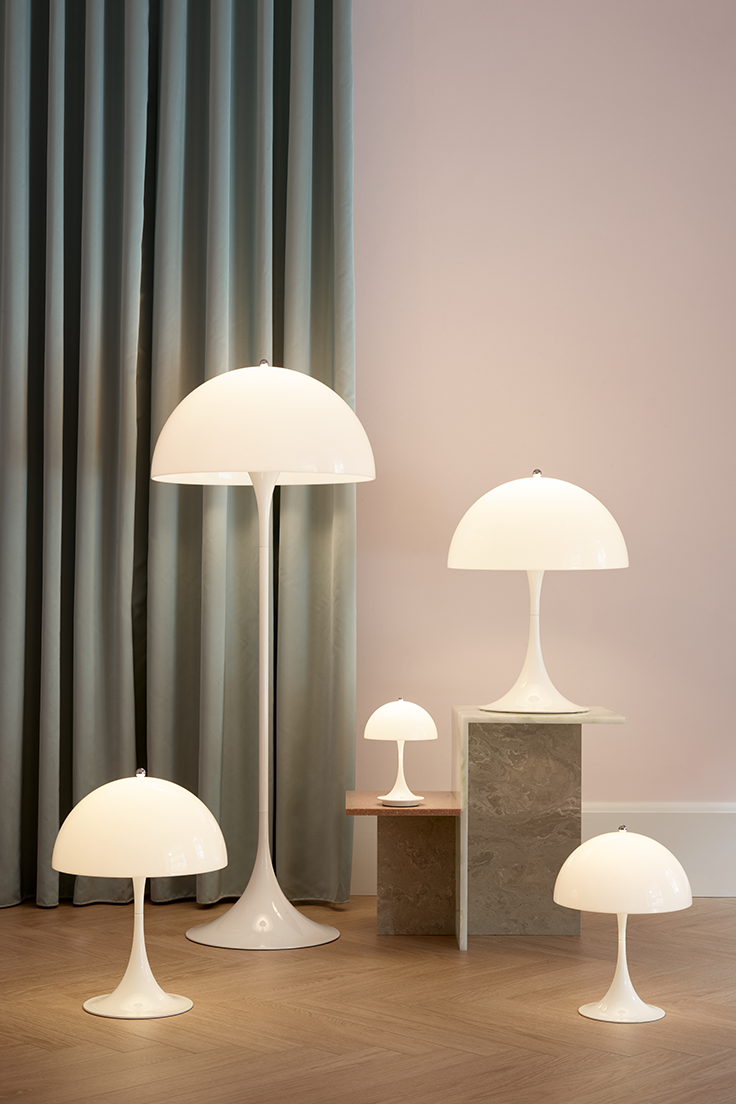 Louis Poulsen Panthella 320 Bordlampe Opal White
