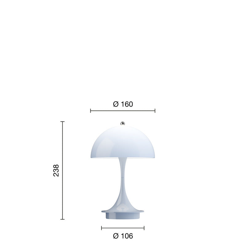 Krom lampe Louis Poulsen Panthella v3