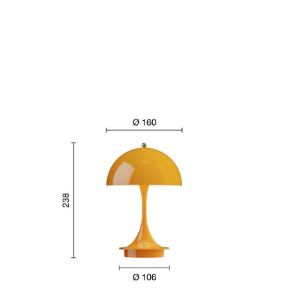 Orange lampe Louis Poulsen Panthella v3