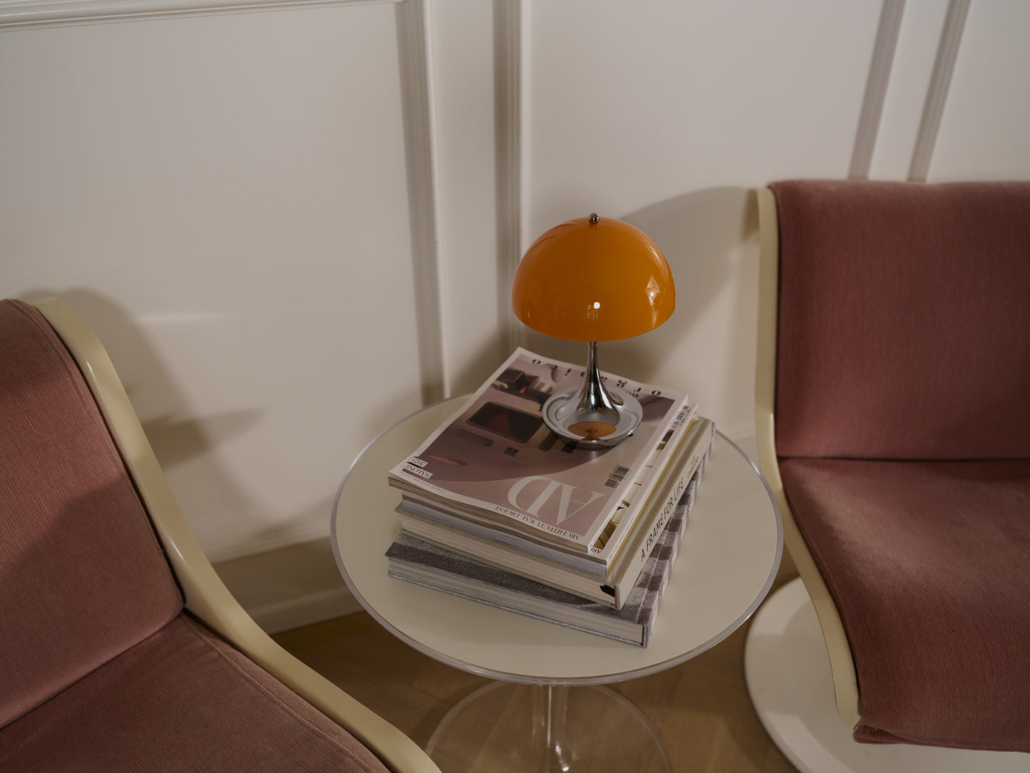 Louis Poulsen Panthella 160 Portable Lampe Original Opal Orange