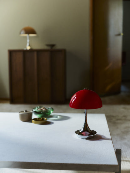 Louis Poulsen Panthella 160 Portable Lampe Original Opal Red