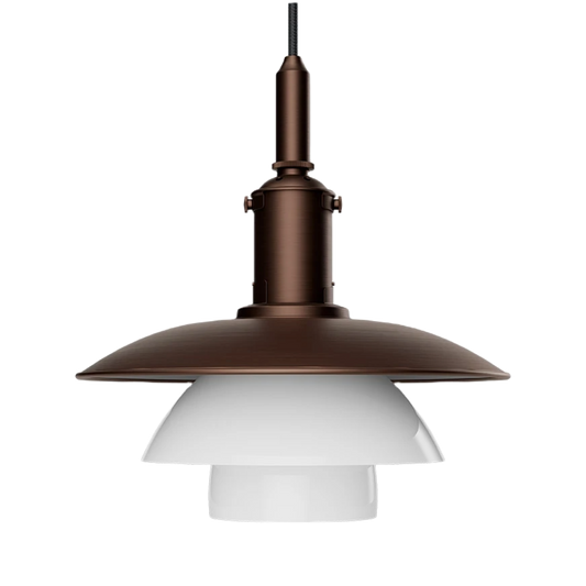 Louis Poulsen PH 3/3 Pendel - Aged Brass/Opal Glass