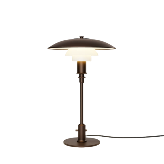 Louis Poulsen PH 3/2 bordlampe - aged brass/opal