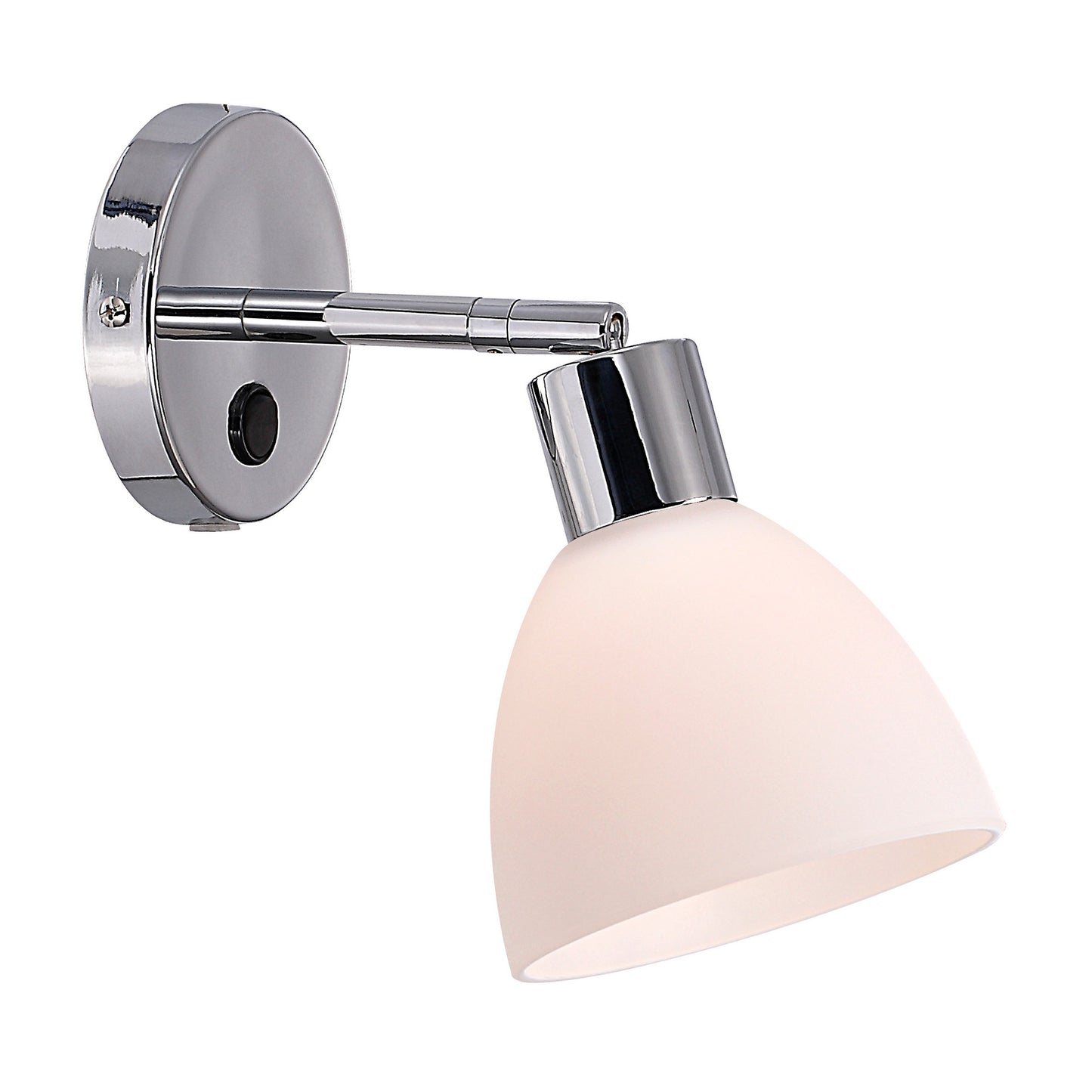 Nordlux Ray væglampe opal/krom
