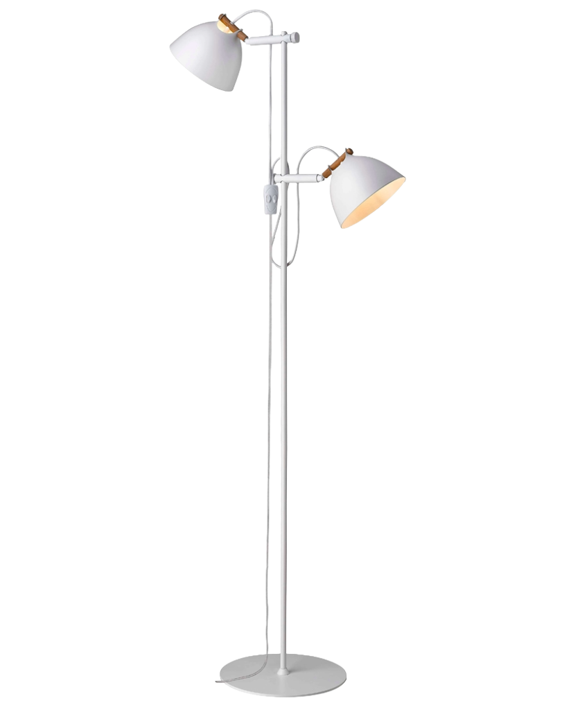 Halo Design Århus Gulvlampe 2 Lampehoveder - Hvid