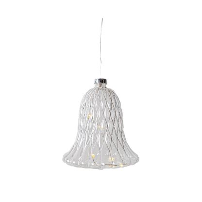 Sirius - Luna Klokke - H7,5cm - Klar/Hvid