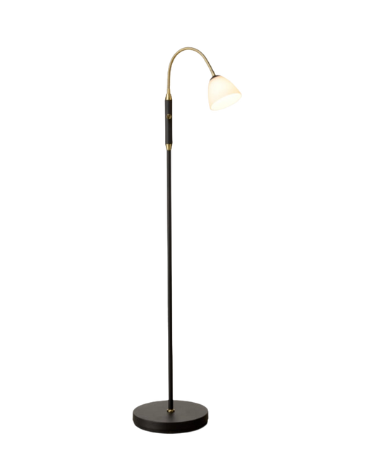 Halo Design Lucid LED 1-Arm Gulvlampe - Opal Antik