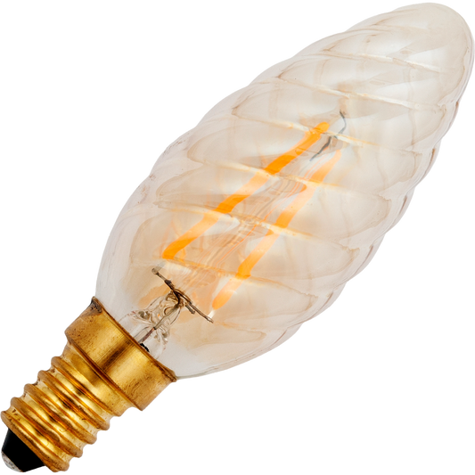DECO LED E14 Gold snoet kerte 920 140Lm 1,5W 320°