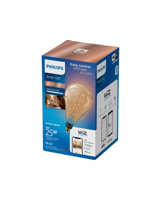 Philips smart led Filament pære ravfarvet 6W