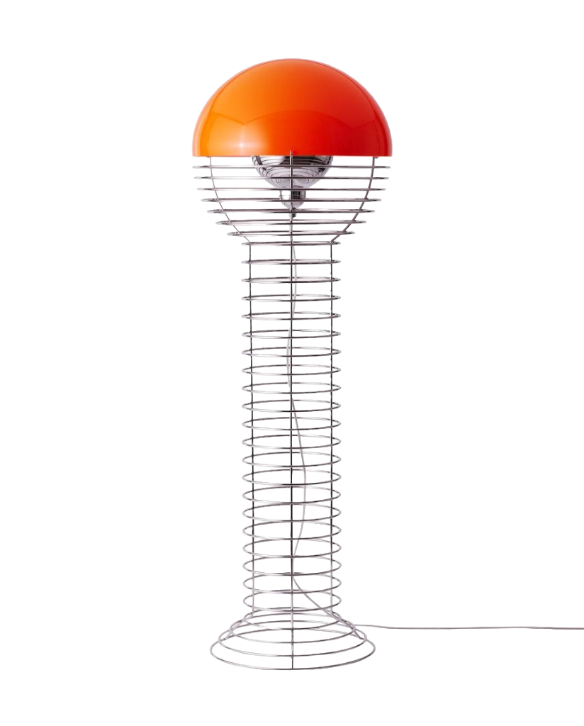 Verpan Wire gulvlampe - Orange