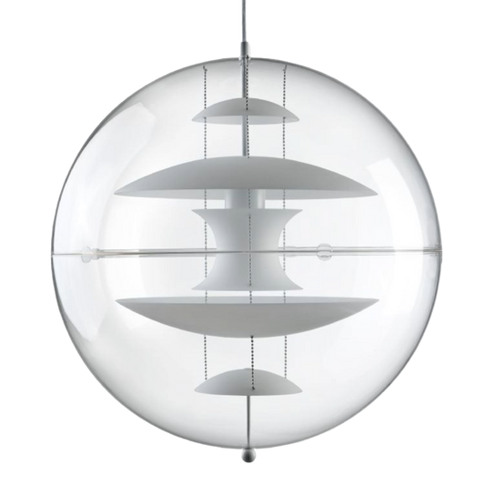 Verpan - VP Globe Pendel Klar/Glas inderskærm Ø50 cm