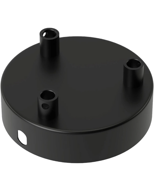 Calex Metal Roset Loft m 3 huller - Sort